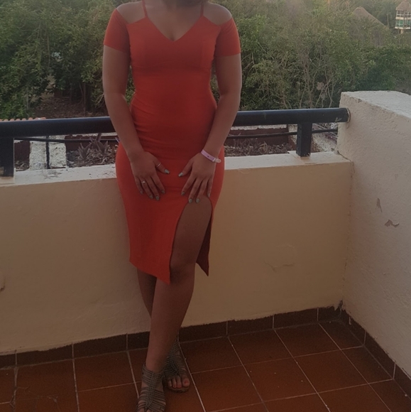 Orange bodycon - Picture 1 of 3